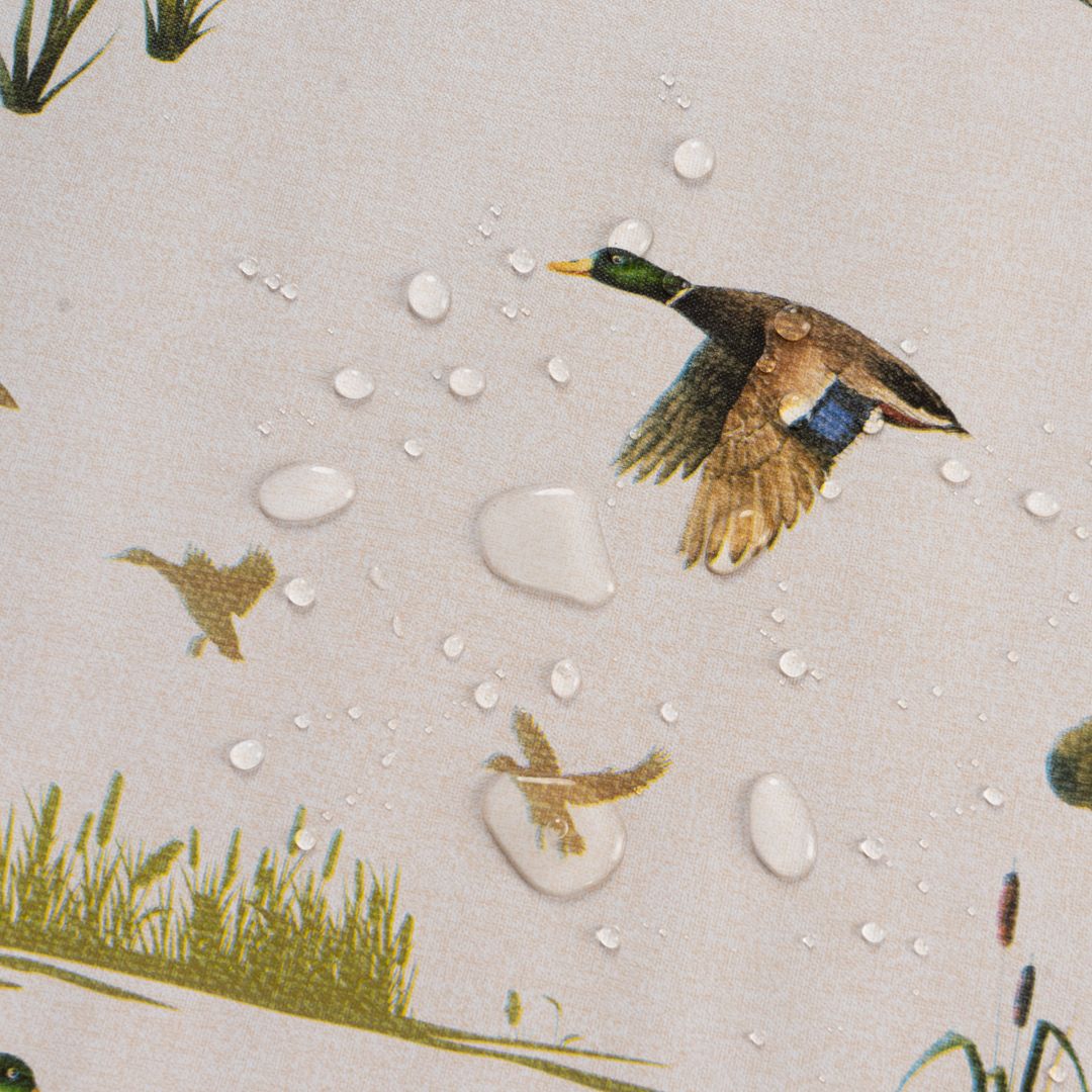 laro Wachstuch-Tischdecke Wachstischdecke Gartentischdecke StockenteWildromantik