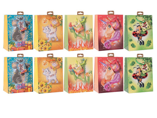 Laro Geschenktüten Mini Tiere Mini 10-100 Stk - Kreative Verpackung für besondere Momente
