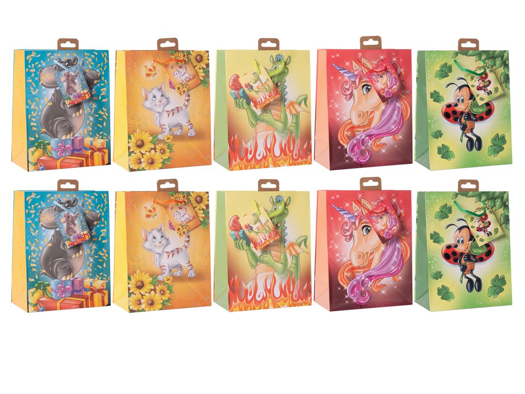 Laro Geschenktüten Mini Tiere Mini 10-100 Stk - Kreative Verpackung für besondere Momente
