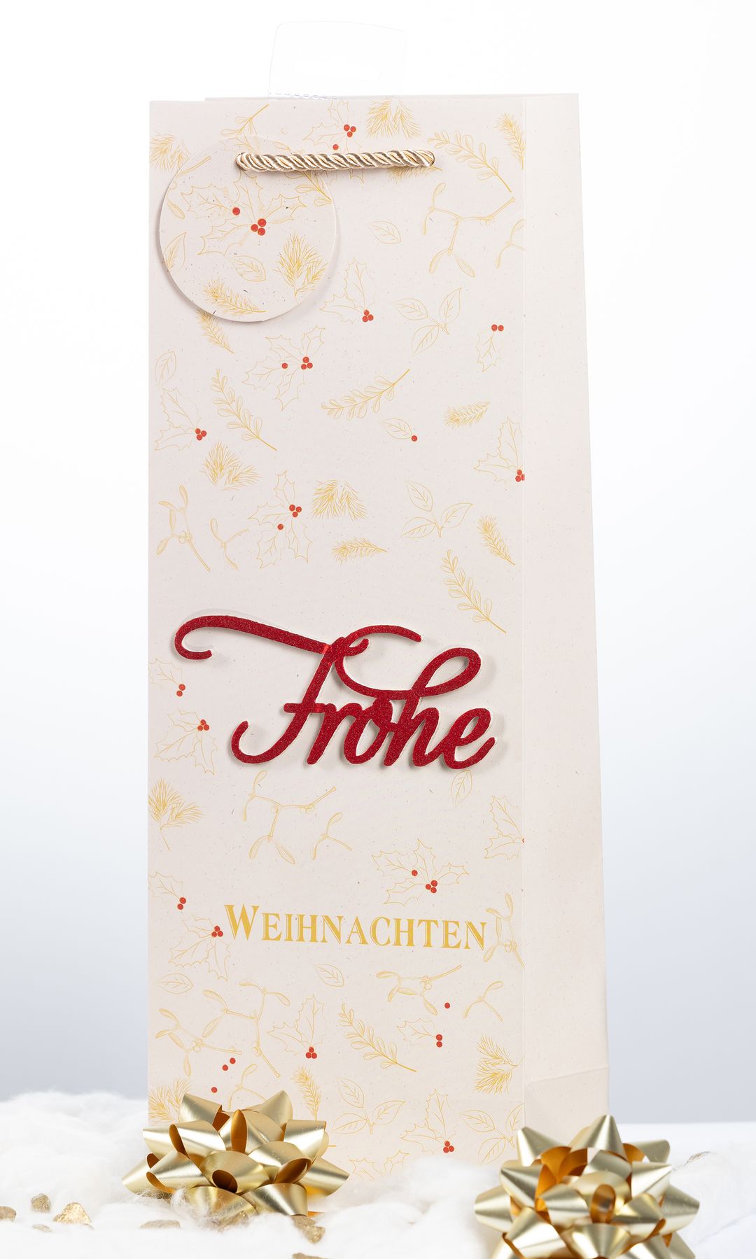 Laro Premium Weinflaschentüten Geschenktüten Weihnachten10/20/40/100st