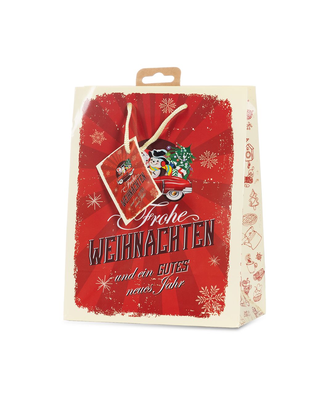 Laro Premium Geschenktaschen Geschenktüten Weihnachten 10/20/40/100stk Medium