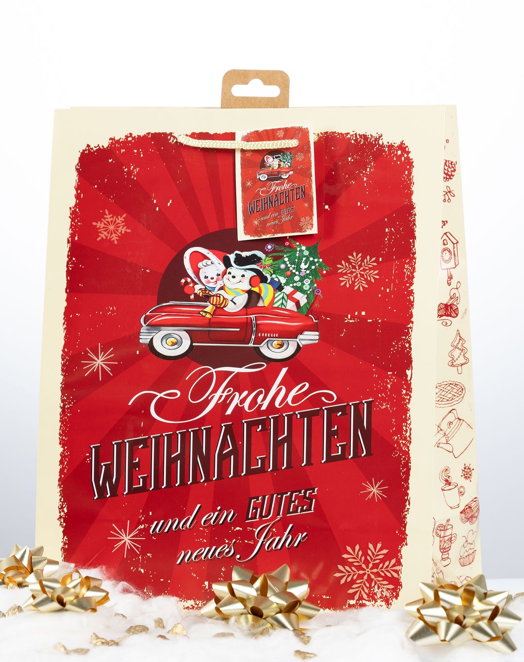 Laro Premium Geschenktaschen Geschenktüten Weihnachten 10/20/40/100stk Large