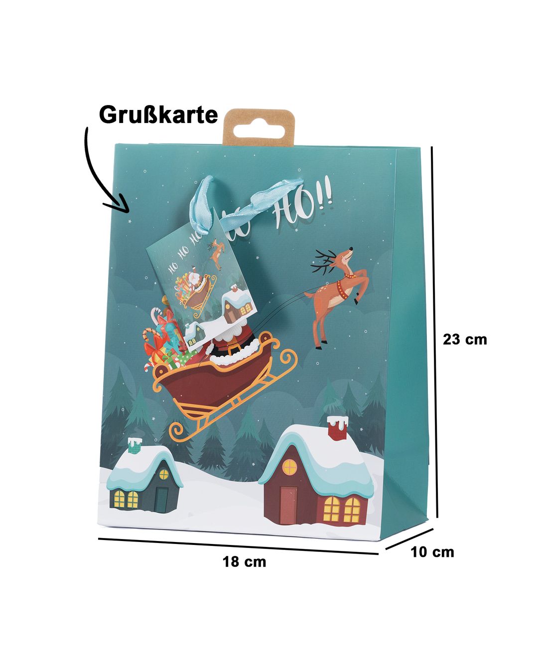 Laro Premium Geschenktaschen Geschenktüten Weihnachten 10/20/40/100stk Medium