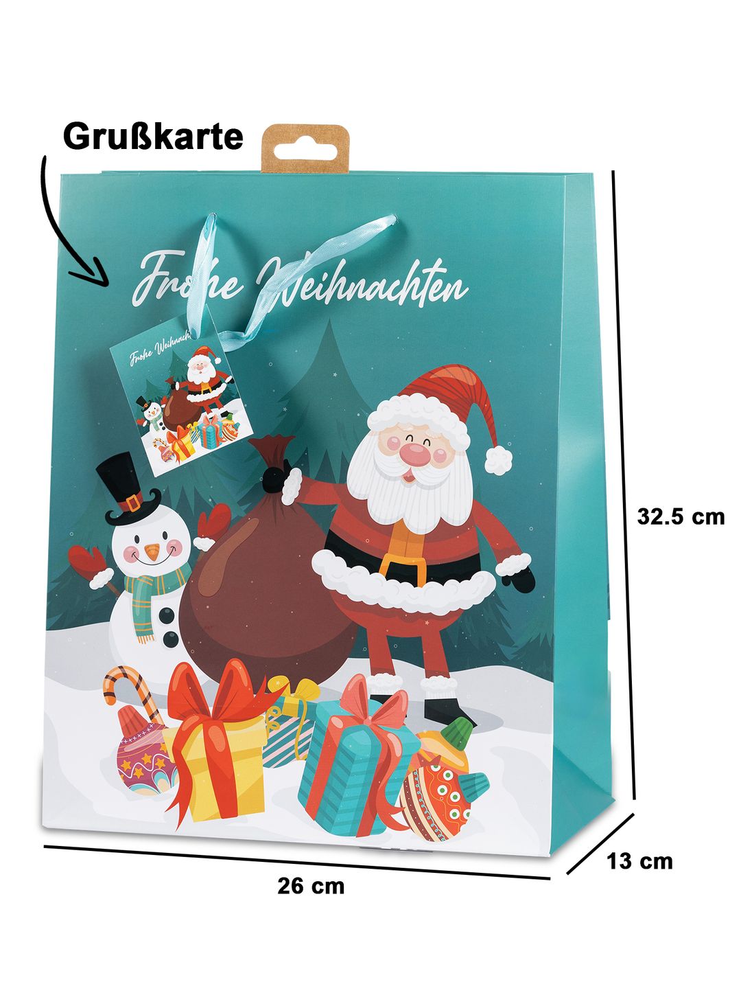 Laro Premium Geschenktaschen Geschenktüten Weihnachten 10/20/40/100stk Large