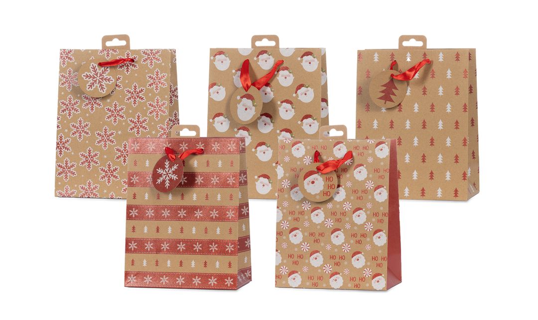 Laro Premium Geschenktaschen Geschenktüten Weihnachten 10/20/40/100stk Medium