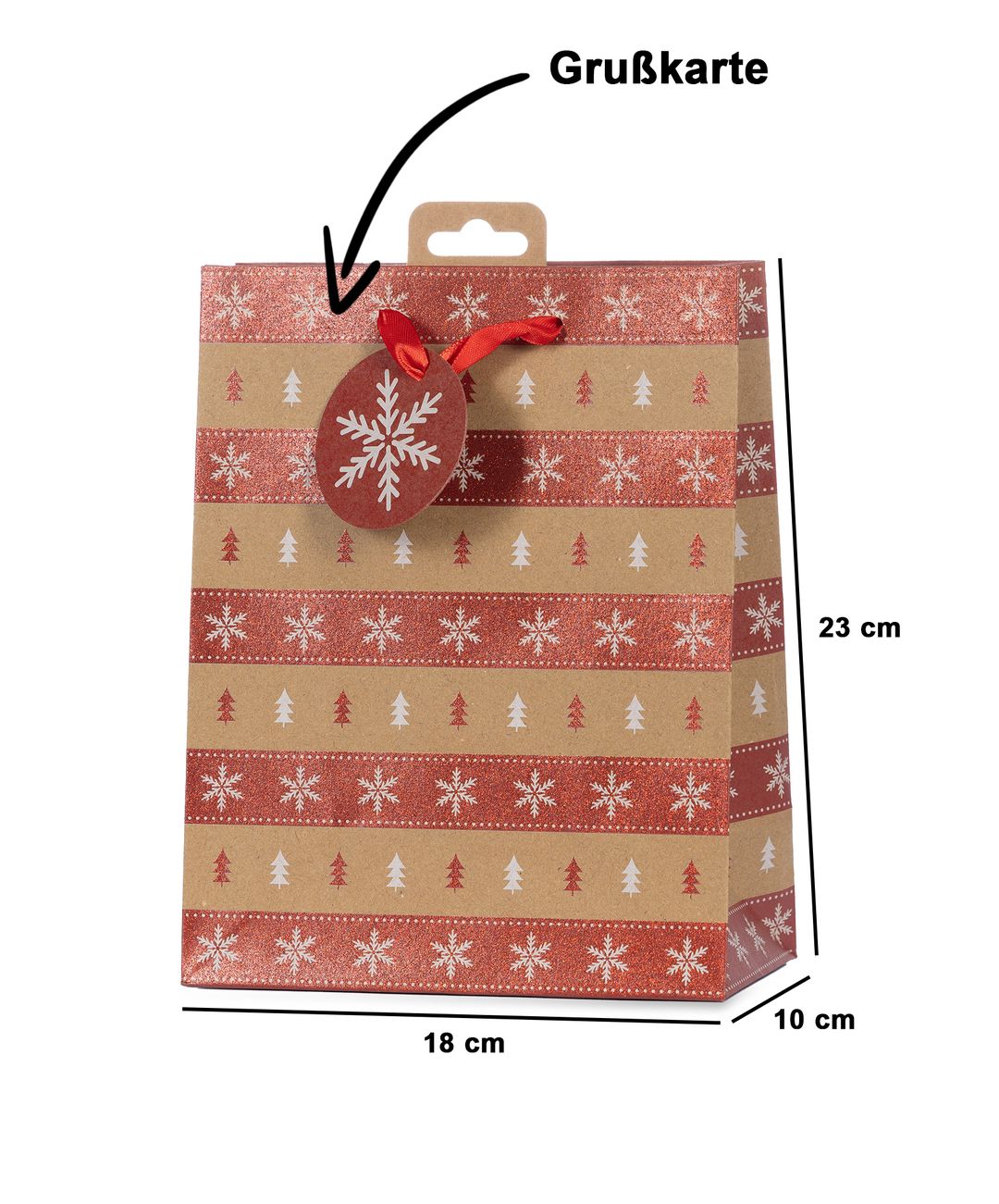 Laro Premium Geschenktaschen Geschenktüten Weihnachten 10/20/40/100stk Medium