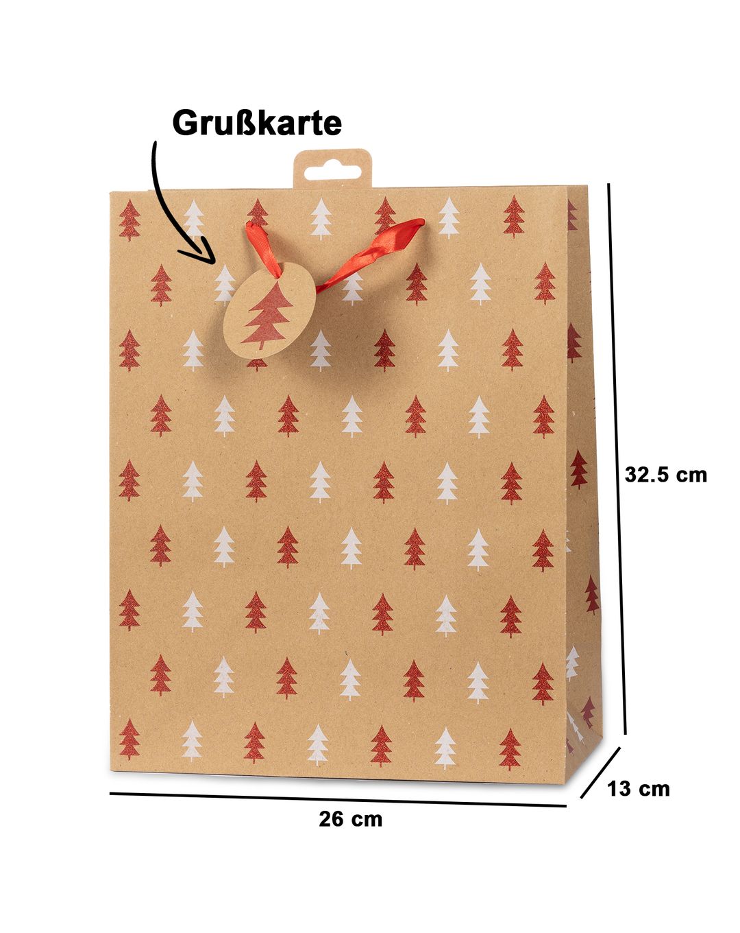 Laro Premium Geschenktaschen Geschenktüten Weihnachten 10/20/40/100stk Large