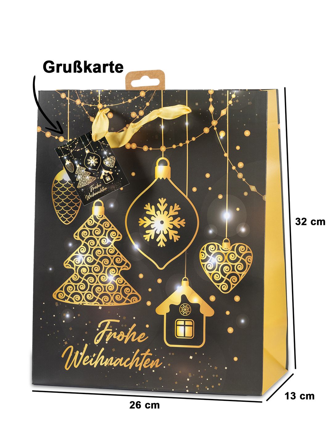 Laro Premium Geschenktaschen Geschenktüten Weihnachten 10/20/40/100stk Large