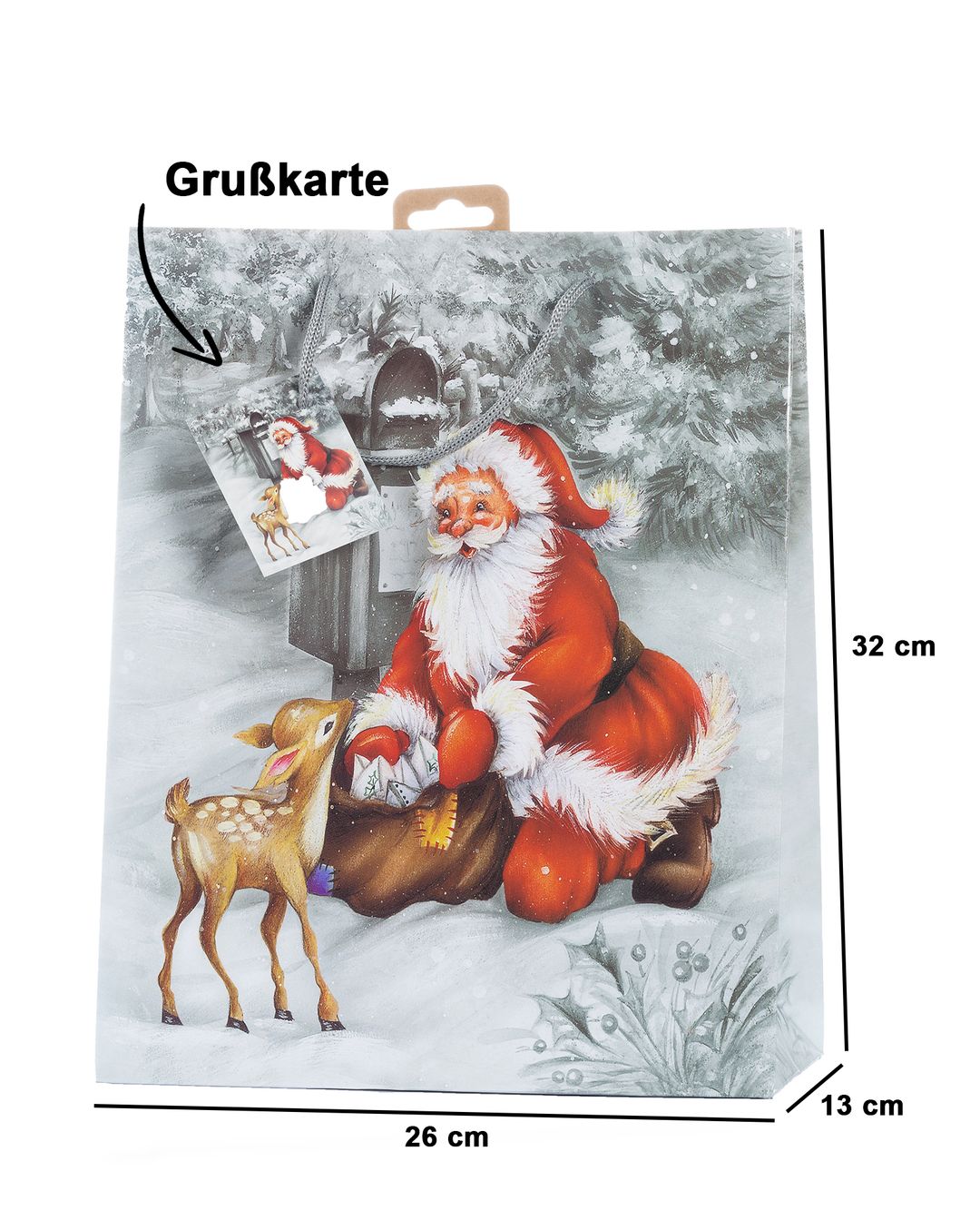 Laro Premium Geschenktaschen Geschenktüten Weihnachten 10/20/40/100stk Large