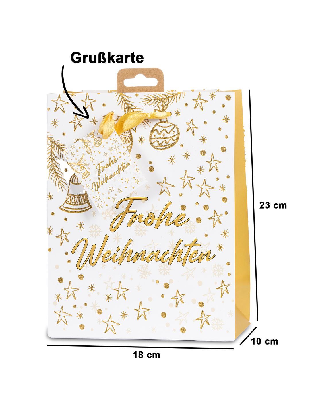 Laro Premium Geschenktaschen Geschenktüten Weihnachten 10/20/40/100stk Medium