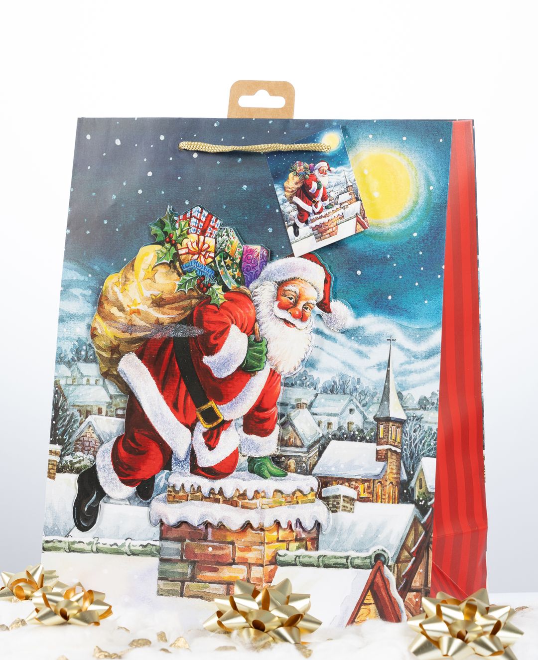 Laro Premium Geschenktaschen Geschenktüten Weihnachten 10/20/40/100stk Large