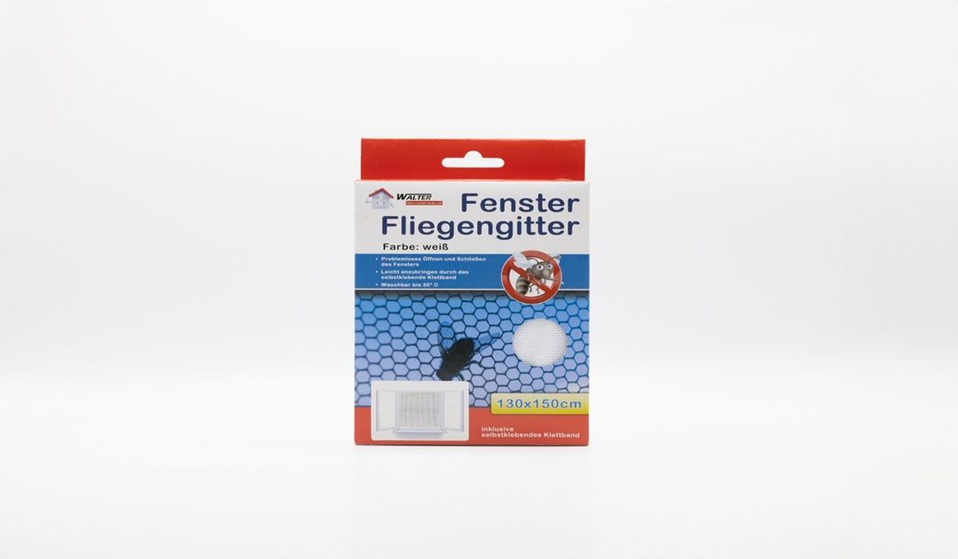 Laro Fenster Fliegengitter schwarz/weiß 4/8/20/40 Stk Insektenschutz/Pollenschutz ohne bohren