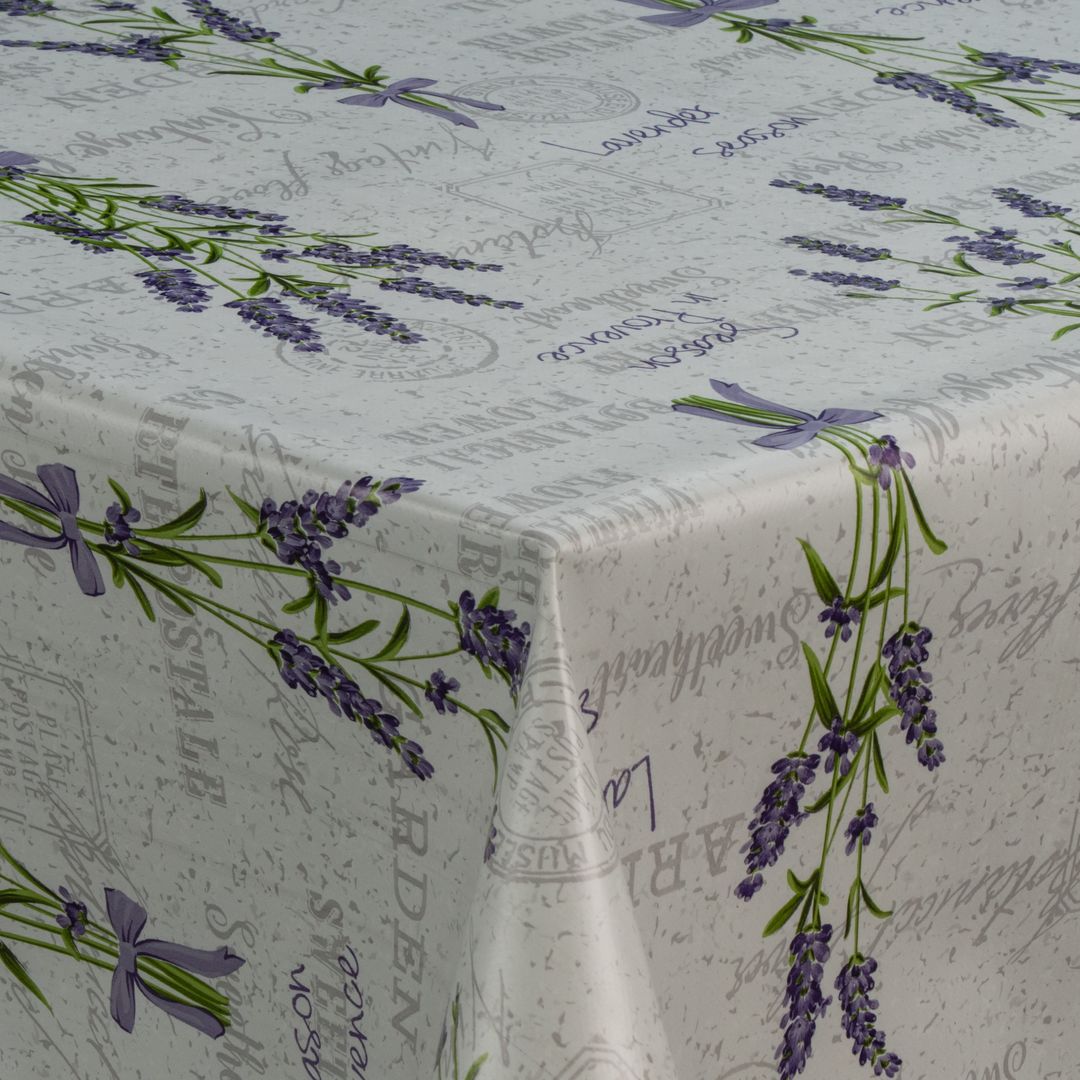 Wachstuch-Tischdecken Lavendel Blumen Lila rechteckig