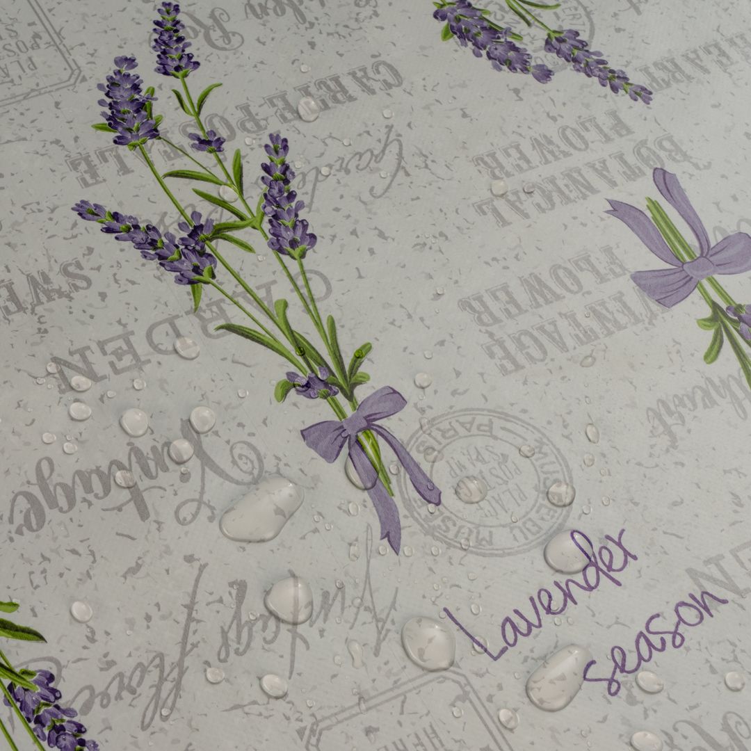 Wachstuch-Tischdecken Lavendel Blumen Lila rechteckig